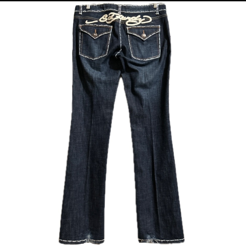 Ed Hardy by Christian Audigier Y2K Juniors Vintage Women’s Boot Cut Jeans Sz 30